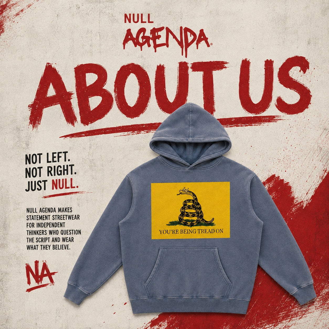 Null Agenda — about us. Not left. Not right. Just null.